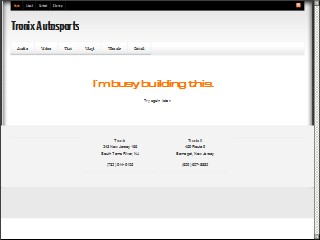 Web site www.tronixautosport.com, Tronix Car Audio & Security